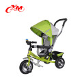 Dernières bébé trike poussette 2 ans / pas cher prix 3 roues trike vélo pour bébé / pliage enfants poussent le long de trikes